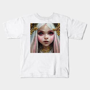 White Faerie by Kim Turner Art Kids T-Shirt